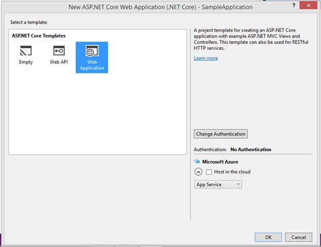 Web application template